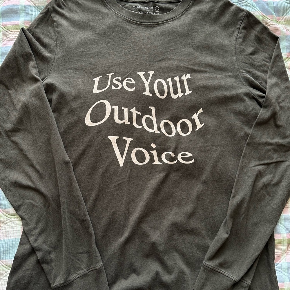 Outdoor Voices Graphic Long Sleeve Shirt